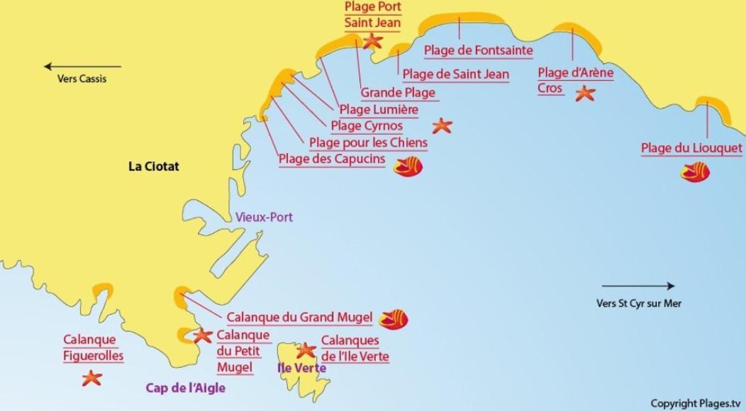 Chambre D'Hotes Le Secadou La Ciotat Luaran gambar